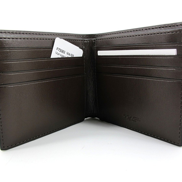 Coach Double Billfold Signature Wallet F75083 - Picture 4 of 6